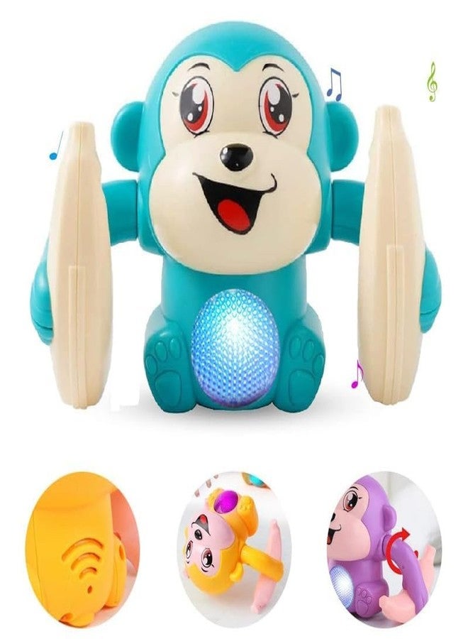 JAPSI Monkey Toy Tumble Monkey Sensor On-Off | Voice Activated Banana Monkey with Light and Musical |Dancing Monkey Spinning Monkey Rolling Monkey Doll Toys for Kids (Multicolor) - Image 1
